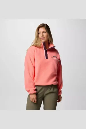 Columbia Helvetia II gecropptes Sherpa Half Snap Fleece - Größe L