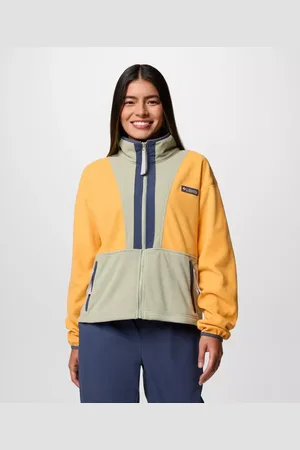 Columbia Back Bowl Casual Fleece-Jacke für Frauen - Orange Safari Größe XL