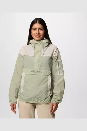 Columbia Challenger II Windbreaker für Frauen - Safari Dark Stone Größe XS