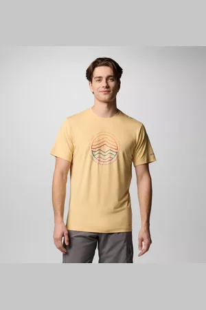 Columbia Kwick Hike Technical T-Shirt für Männer - Sand Dune Peaked Lifestyle Größe S