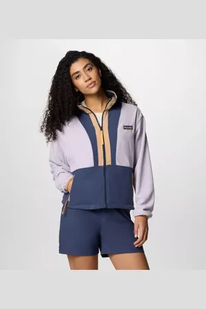 Columbia Back Bowl Casual Fleece-Jacke für Frauen - Lavender Pearl Nocturnal Größe S