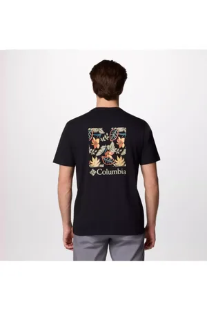 Columbia North Cascades T-Shirt für Herren - Schwarz Pasteled Framed Größe M