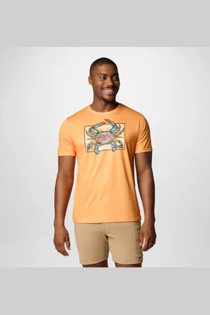 Columbia Terminal Tackle PFG X Bentley T-Shirt für Männer - Orange PFG Bentley Crab Größe XL