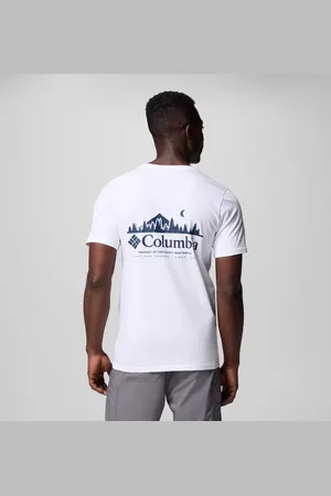 Columbia Rapid Ridge II Organic Cotton T-Shirt für Männer - Weiß Heavenly Horizons Größe XL