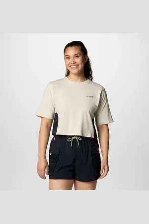 Columbia PFG Open Water T-Shirt für Frauen - Stone Schwarz Größe M