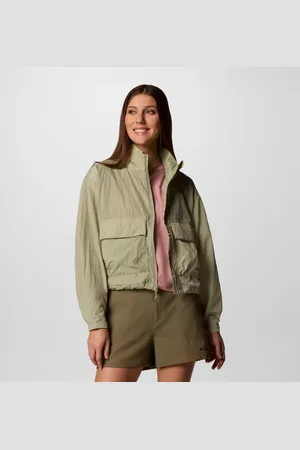 Columbia Paracutie gecroppter Cargo-Windbreaker für Frauen - Größe L