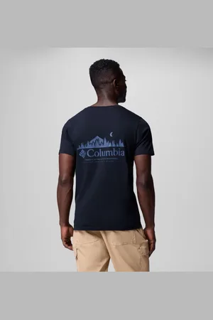 Columbia Rapid Ridge II Organic Cotton T-Shirt für Männer - Schwarz Heavenly Horizons Größe L