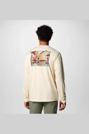 Columbia Terminal Tackle PFG Fish Shine Longsleeve für Männer - Lemon Wash PFG Rotfish Shine Größe XXL