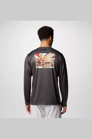 Columbia Terminal Tackle PFG Fish Shine Longsleeve für Männer - Shark PFG Rotfish Shine Größe L