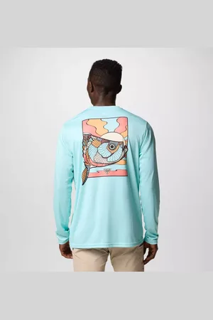 Columbia Terminal Tackle PFG Fish Shine Longsleeve für Männer - Gulf Stream PFG Tarpon Shine Größe L