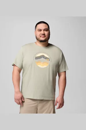 Columbia Path Lake II T-Shirt mit Grafik für Männer – erweiterte Größenauswahl - Safari Circular Linescape Größe 3X