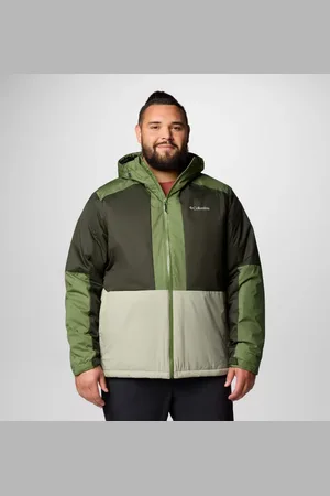 Columbia Point Park II wasserdichte isolierte Jacke für Männer – erweiterte Größenauswahl - Canteen Greenscape Safari Größe 2X