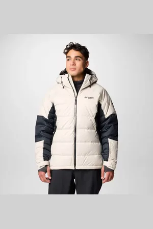 Columbia Roaring Fork II wasserdichte Daunen-Skijacke für Männer - Dark Stone Schwarz Größe L