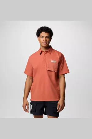 Columbia Cove Beach Kurzarm-Hemd aus Gewebe für Unisex - Größe L