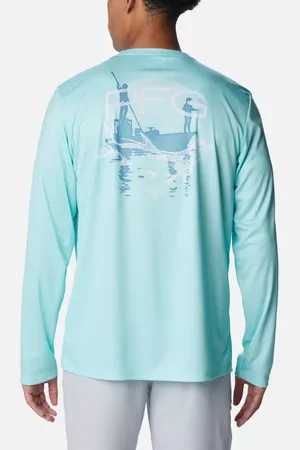 Columbia Terminal Tackle PFG Tarpon Rise Long Sleeve T-Shirt für Männer - Gulf Stream Tarpon Rise Größe L