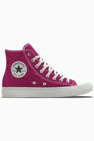 Converse Custom Chuck Taylor All Star Glitter By You Pink