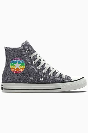 Converse Custom Chuck Taylor All Star Glitter By You Silver
