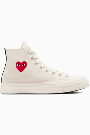 Converse PLAY Comme des Garçons Single Heart Chuck 70 White