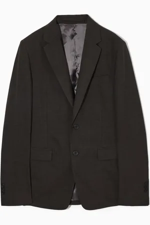 COS Schmaler Einreihiger Blazer Aus Melierter Wolle