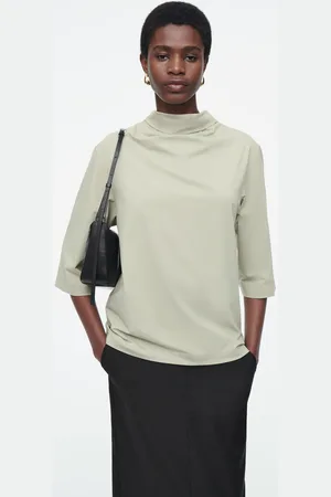 COS Jersey-Oberteil Mit Bindedetail