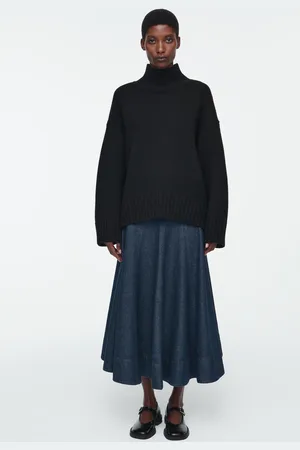 COS Voluminöser Midirock Aus Denim In A-Linie