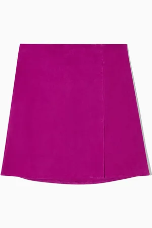 COS A-Linien-Rock Aus Veloursleder