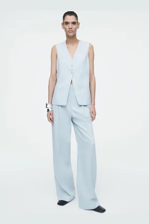 COS Lockere Hose Aus Leinen-Mix Mit Weitem Bein