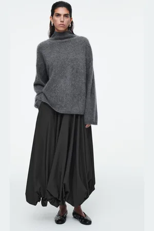 COS Flache Ballerinas Aus Leder Mit Ösen