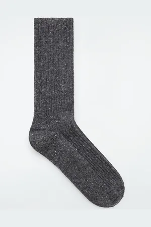 COS Gesprenkelte Socken Aus Rippstrick