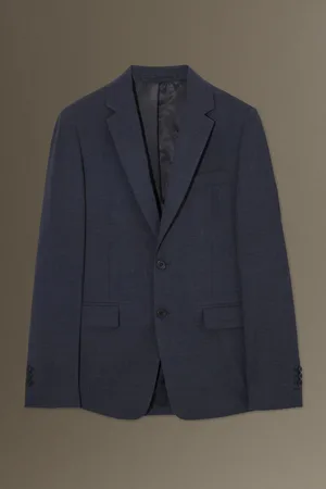 COS Schmaler Einreihiger Blazer Aus Melierter Wolle