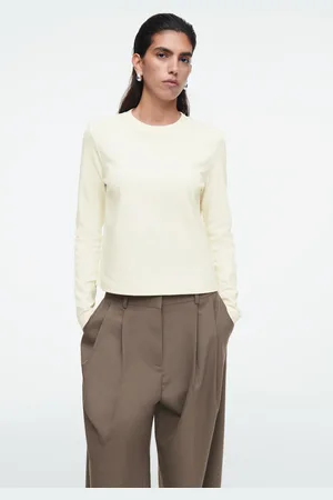 COS Schlichtes Langarmshirt Mit Normaler Passform