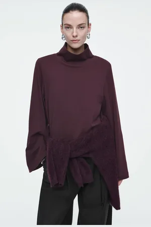 COS Langarmshirt Mit Stehkragen
