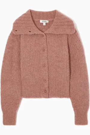 COS Strickjacke Aus Alpaka-Mix Mit Gespreiztem Kragen