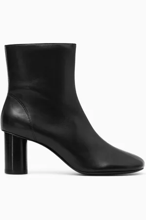 COS Stiefeletten Aus Leder Mit Zylinderförmigem Absatz