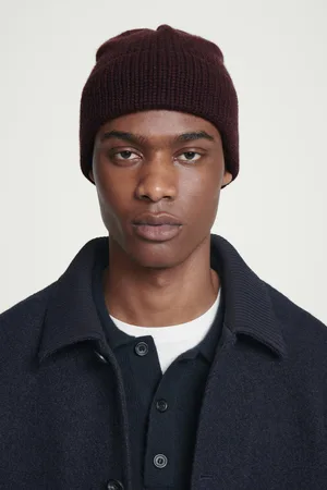 COS Gerippte Beanie Aus Kaschmir-Mix Mit Krempe