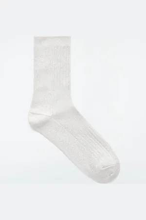 COS Gerippte Socken Aus Lurex