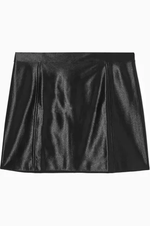 COS Minirock Aus Glänzendem Satin
