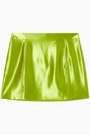 COS Minirock Aus Glänzendem Satin