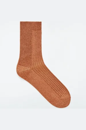 COS Gerippte Socken Aus Lurex