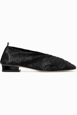 COS Ballerinas Mit Raffungen In Metallic-Optik
