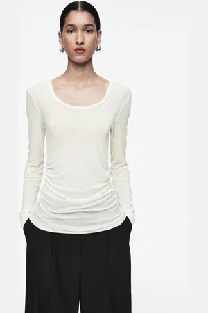 COS Langarmshirt Mit Raffungen