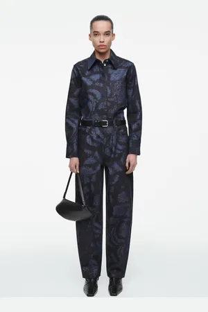 COS Bay Jacquard-Jeans Mit Barrel-Bein