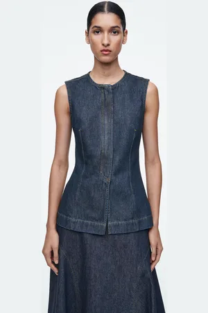 COS Ärmelloses Denim-Top