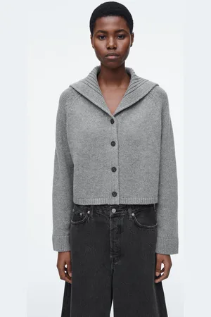 COS Strickjacke Aus Wolle Mit Matrosenkragen