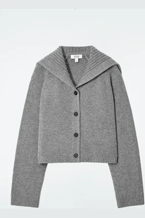 COS Strickjacke Aus Wolle Mit Matrosenkragen