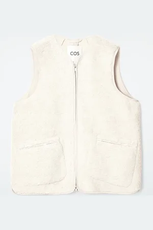 COS Oversized-Weste Aus Kunstlammfell
