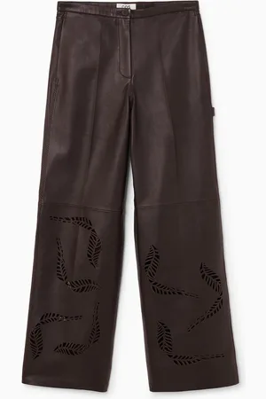 COS Utility-Hose Aus Leder Mit Lochstickerei