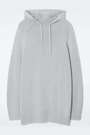 COS Strick-Kapuzenpullover Aus Leinen-Mix
