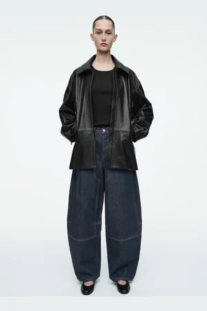 COS Raw-Denim-Hose Mit Barrel-Bein Im Westernstil
