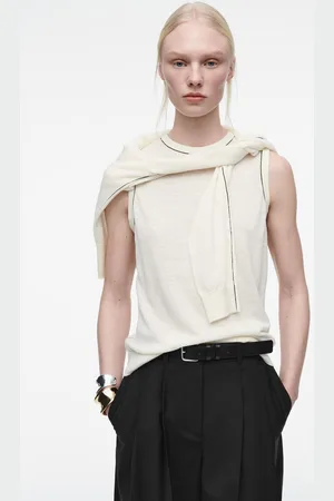 COS Tanktop Aus Merinowoll-Leinen-Mix